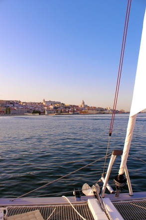 Lisbon view from the Tagus river
