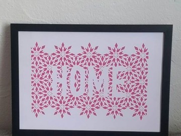Sale retail: Image 21,29,7 à encadrer faite avec la technique du papier d
