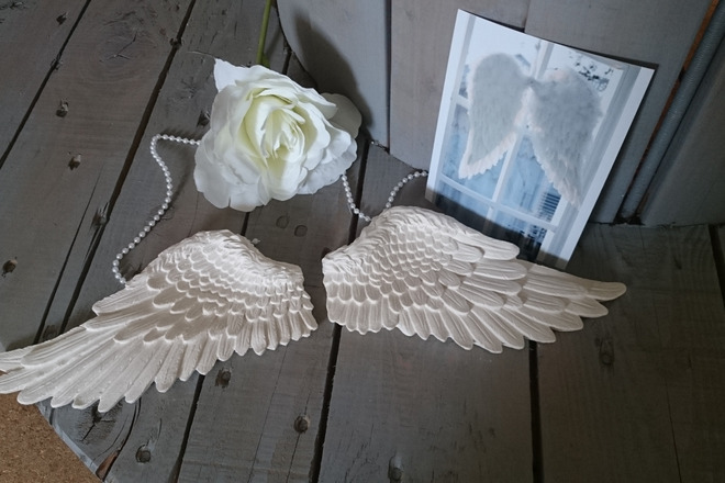 Ailes en plâtre pour décoration shabby 
