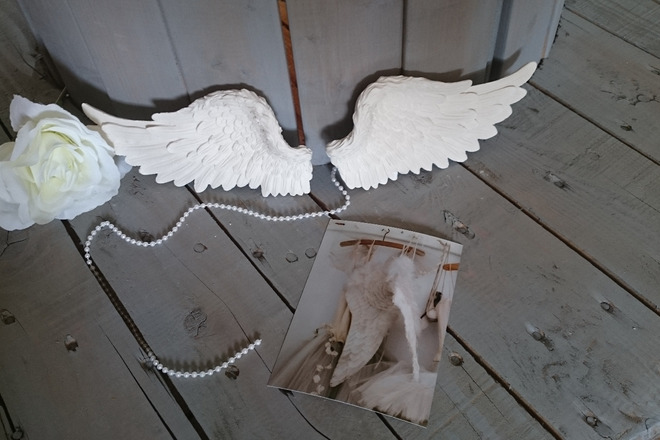 Ailes en plâtre pour décoration shabby 
