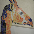 Vente au détail: Tête de Girafe colorée