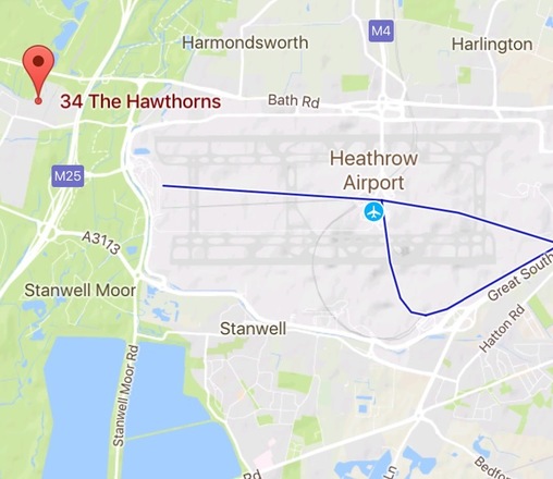 London U.K., Private Home parking for Heathrow Airport.