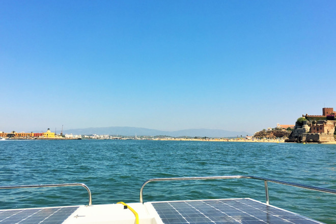 Private Half Day on an Incredible Solar Boat (4 Hours)