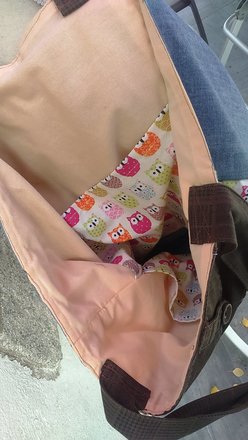 Sac cabas à poches pantalon chouette