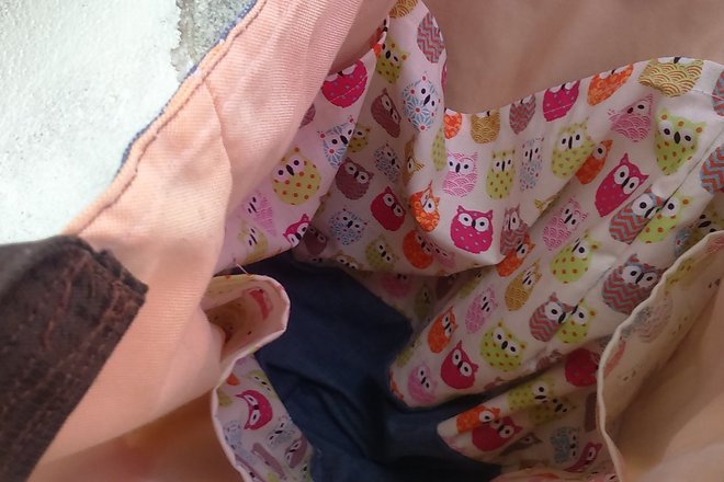 Sac cabas à poches pantalon chouette
