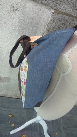 Sac cabas à poches pantalon chouette