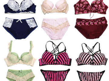 Liquidation & Wholesale Lot: (30) Women Wholesale Bras & Matching Lingerie Underwear Sets