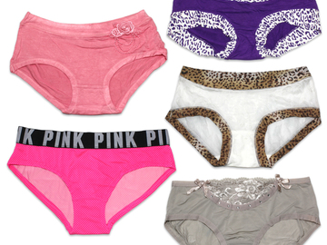 Liquidation/Wholesale Lot: (132) Wholesale Ladies Underwear Hipster Boyshort Panties