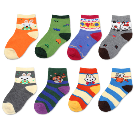 (300) Assorted Mixed Styles Children Ankle Socks Low Cut