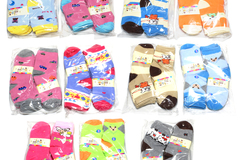 Bulk Lot (Liquidation & Wholesale): (300) Assorted Mixed Styles Children Ankle Socks Low Cut