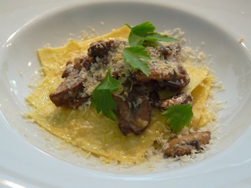 Actualité: OPEN LASAGNE  with MUSHROOMS & PINE NUTS