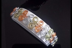 Vente au détail: Parure ailes de papillon (collier+bracelet)