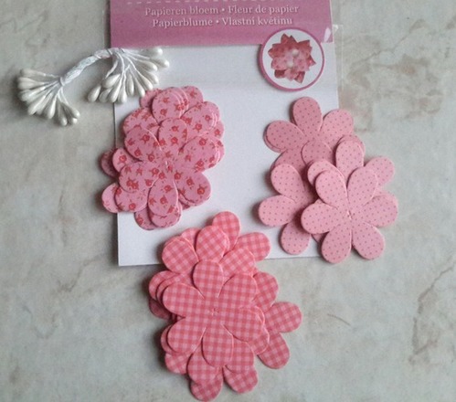 Fleurs En Papier Roses Lot 12 A Faire Soi Meme Creachic