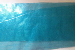 Vente au détail: ruban organza bleu opaque turquoise