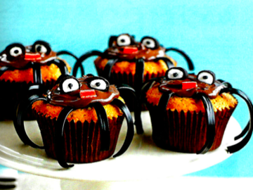 Actualité: Spider cupcakes
