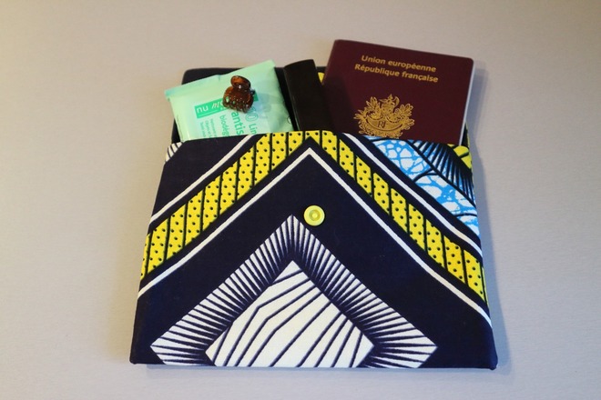 Pochette small Wax Bleue