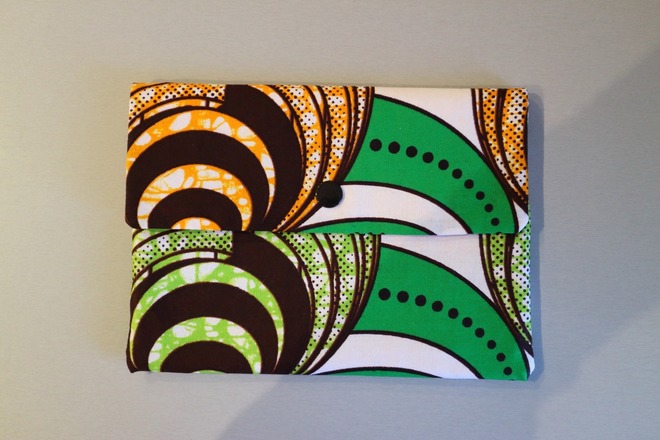 Pochette Wax small verte
