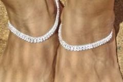 Bulk Lots: (46) Brand New Silver toned Ankle Bracelets