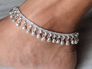 Bulk Lots: (46) Fashion Belly Dance Anklet Jingling Bells Silver-Tone