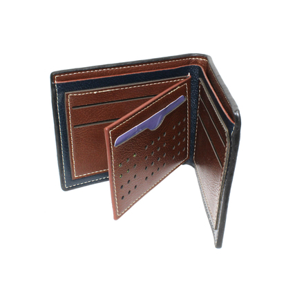 (72) Classic Bi-Fold Men PU Leather Credit Card Wallets