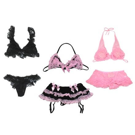 (30) Sexy Women Sleepwear Babydoll Dress Underwear Set