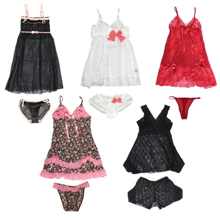 (30) Sexy Women Sleepwear Babydoll Dress Underwear Set