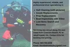 Offering: Diving and Boat Hull Cleaning Services - St. Augustine, FL