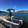 Rent per half day: Half Day in a 100% electro-solar boat in Alentejo