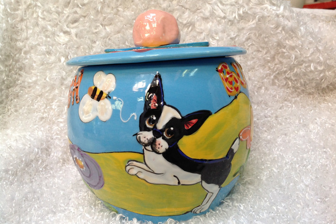 Boston terrier 2025 cookie jar