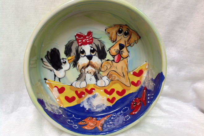 Chalkboard Ceramic Dog Bowl – LoveThyBeast
