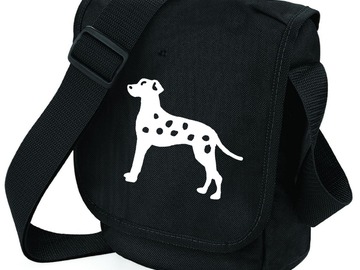 Selling: Dalmatian Dog Bag White on Black Shoulder Bag for Dog Lover