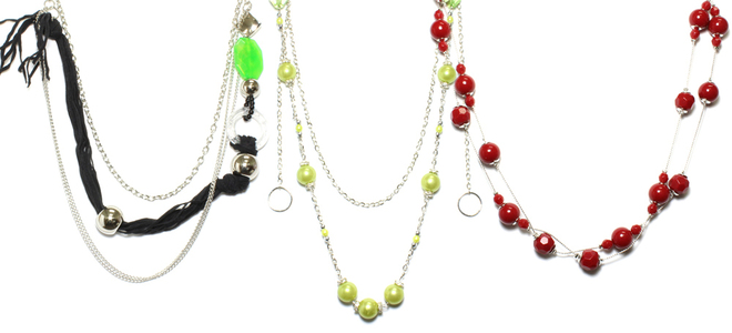 (192) Women's Assorted Rhinestone Glass Metal Necklaces