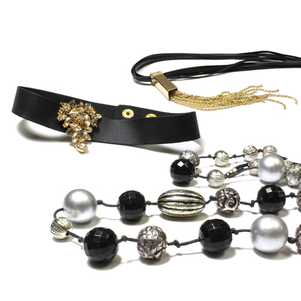 (192) Women's Assorted Rhinestone Glass Metal Necklaces