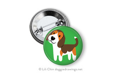 Selling: Beagle buttons - a set of 3