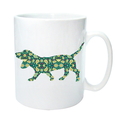 Selling: Basset Hound Mug with Paisley Basset Silhouette Basset Hound