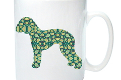 Selling: Bedlington Terrier Mug with Sweet Bedlington Paisley Design