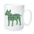 Selling: English Bull Terrier Mug with Paisley Bullie Silhouettes