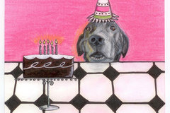 Selling: Labrador Birthday Card