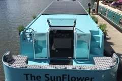 Rent per day: Solar powered house boat