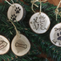 Selling: Set of 5 Dog themed Christmas Ornaments