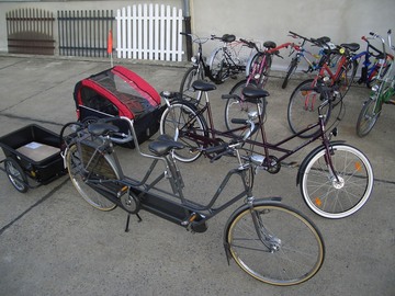 Tandem bicycle rental: Perlerad-Tandem normal in der Lausitz
