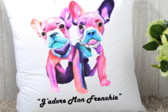 Selling: J'Adore Mon Frenchie Square Pillow