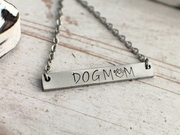 Selling: Dog Mom Bar Necklace