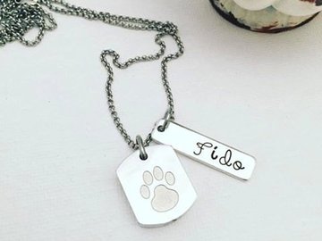 Selling: Personalized Pet Cremation Necklace