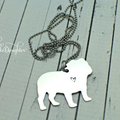 Selling: English Bulldog Love Hand Stamped Necklace