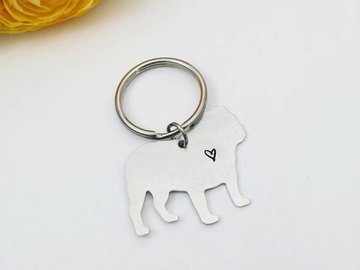 Selling: English Bulldog KeyChain