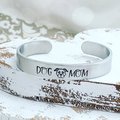 Selling: Hand Stamped Cuff Bracelet Dog Mom