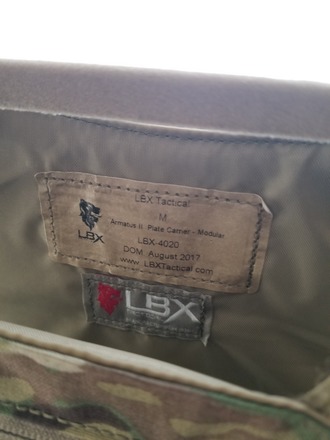 LBX Armatus 2 Plate Carrier.  +NEW+ Medium. Multi Cam