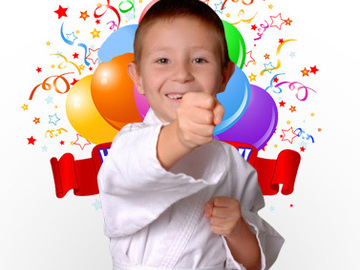 Request To Book & Pay In-Person (hourly/per party package pricing): Children's Karate Birthday Parties