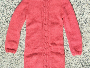 Sale retail: Robe tricotée mains en mohair